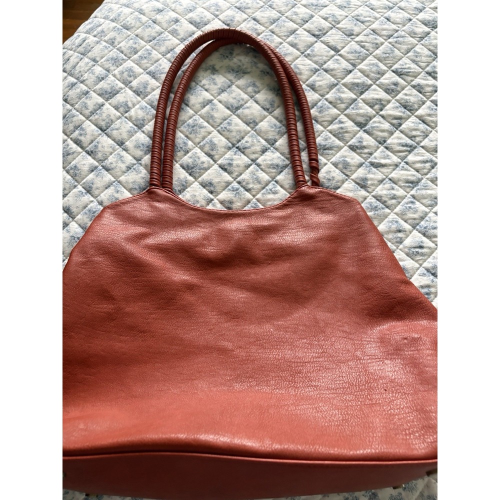 Antik Craft Vegan Leather Purse Numerous Compartments Great Autumn Burnt Orange - Picture 3 of 14
